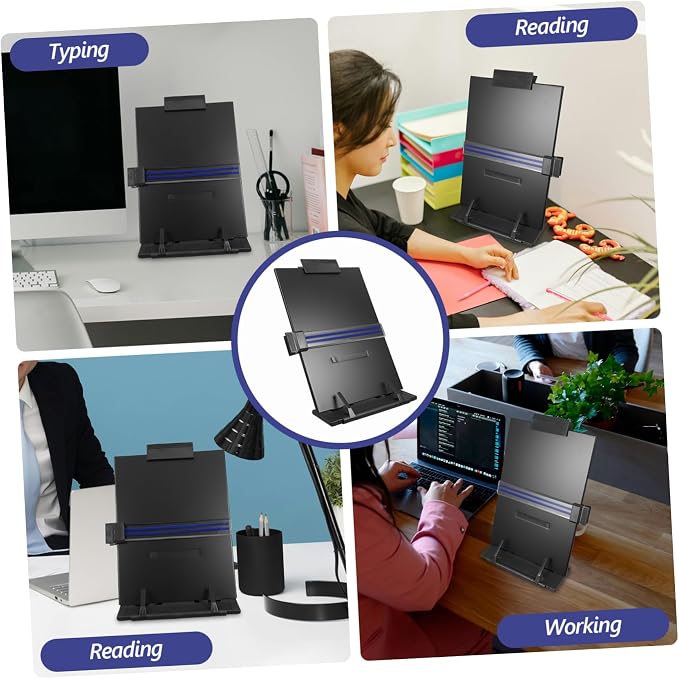 Lightweight Document Holder for Typing Desk Book Stand Holder for Desk