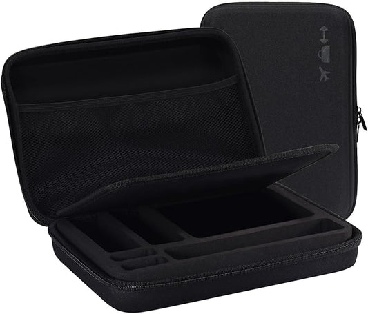 +skin Travel Compact Modern Minimalist Toiletry Bag Hard Shell Case-Waterproof Gym, Bathroom Accessories, Cosmetic, Makeu, Shaving Kit Organizer for Men & Women (Traveler, Black, Compact)