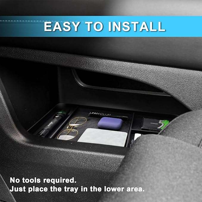 EDBETOS Pathfinder Lower Organizer Tray Compatible with Nissan Pathfinder 2022 2023 2024 2025 2026 S/SV/SL/Rock Creek/Platinum Accessories Floor Center Console Armrest Insert Tray Storage Box