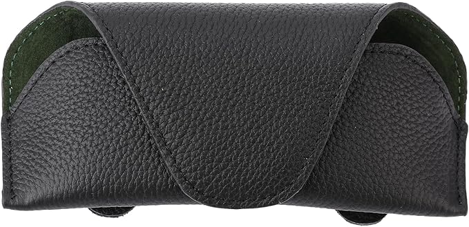 Magnetic Sunglass Holder for Car Visor Clip, Leather Car Glasses Holder, Visor Accessories Eyeglasses Holder Glasses Storage Case (01-Black)