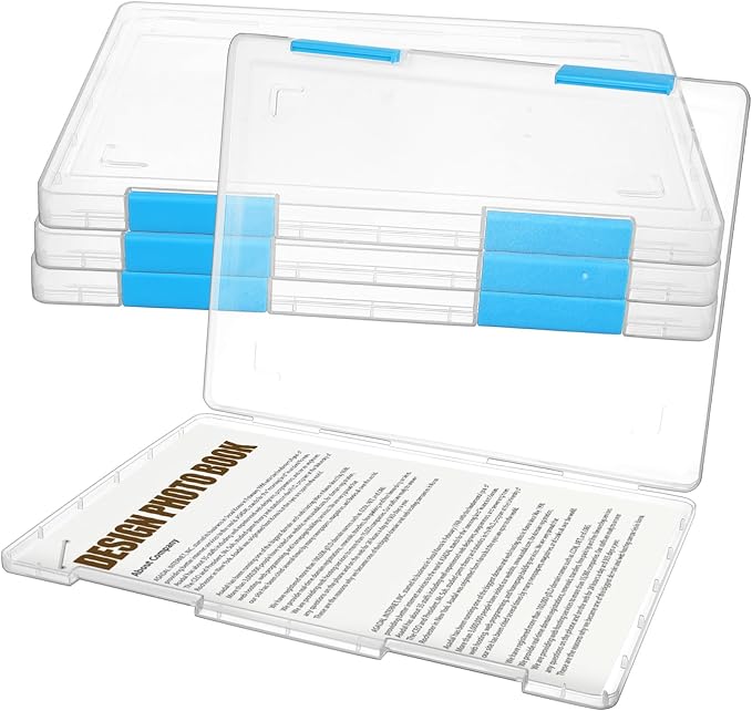 4pcs Transparent File Storage Boxes with Lids Clear Desktop Organizer for Office and Student Paper Document Storage Stackable Plastic Letter Case for Scrapbooking and Desk Supplies