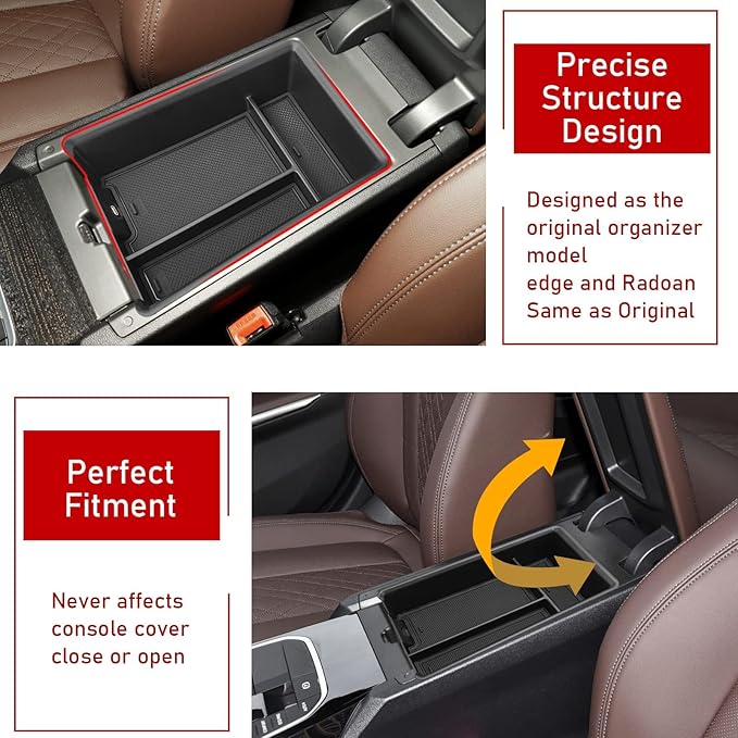 TTCR-II Compatible with 2019-2024 2025 2026 BMW 3 Series Center Console Organizer, For BMW 4 Series Console Organizer Tray i4 G26 2021-2026, For G20 325i 328i 330i and G22 430i 440i Center Armrest Box