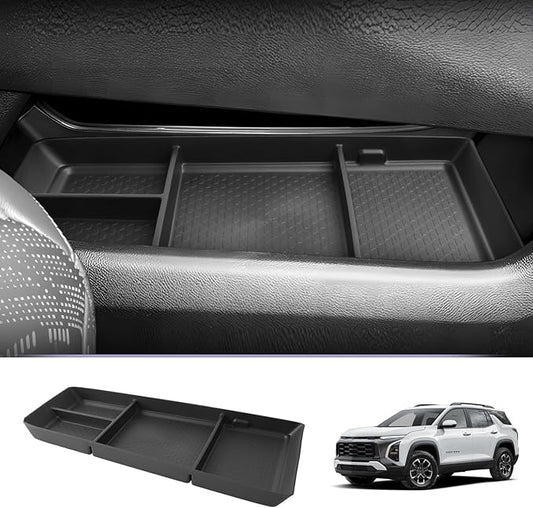 LUWU for 2025 2026 Equinox Lower Center Console Organizer Armrest Storage Box Armrest Organizer Insert Tray Console Organizer Storage Tray 2025 2026 Chevy Equinox Accessories