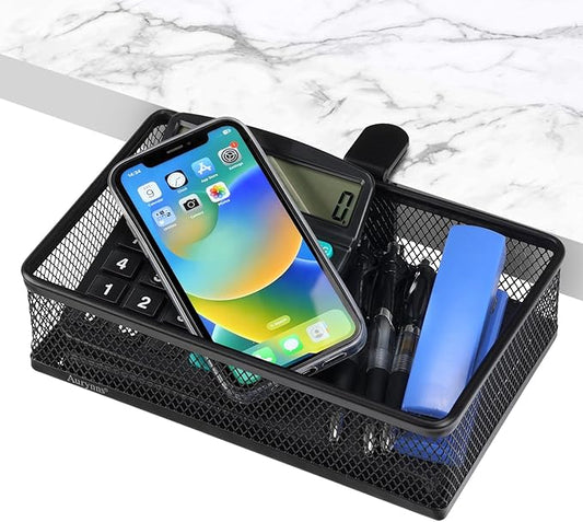 Clip-on Drawer organizers, desk organizer,can be clipped around the table to store small items. (Black - Small), Bronze Gold