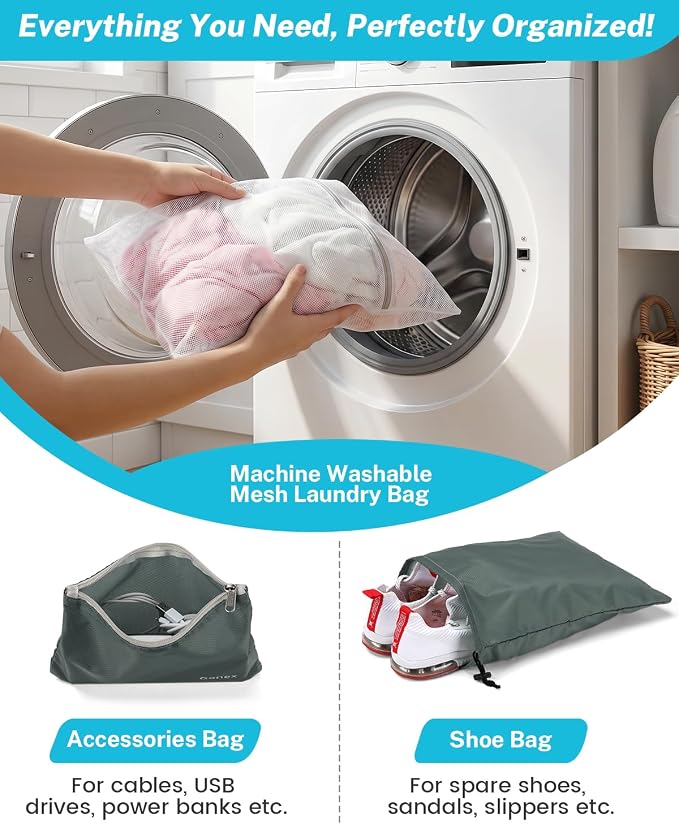 Compression Packing Cubes, Gonex Extensible Storage Mesh Bags Organizers