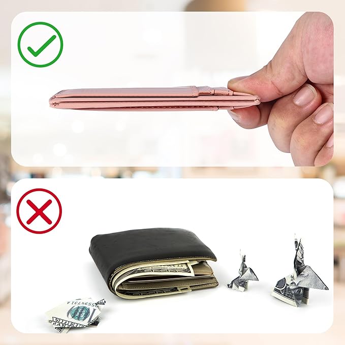 Chelmon Slim Wallet for Men, Minimalist Front Pocket RFID Blocking Credit Card Holder