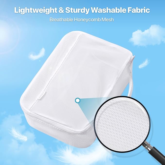 Cambond Mesh Packing Cubes for Travel Women - Lightweight Travel Bags Luggage Packing Organizer Travel Cubes for Suitcase with Handle