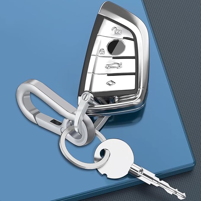 Zinc Alloy Key Chain 3 Packs Keychain Keyring Organizer Key Ring Holder Clip for Men and Women