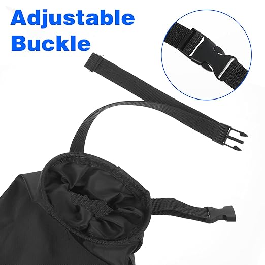 2PCS Car Garbage Bag Hanging, Washable Travel Automotive Trash Can Bags with Top Elastic Vent & Sticky Strap Bottom Opening, Independent Detachable Leak-Proof Seat Back Tash Bin for Car, Suv, Truck