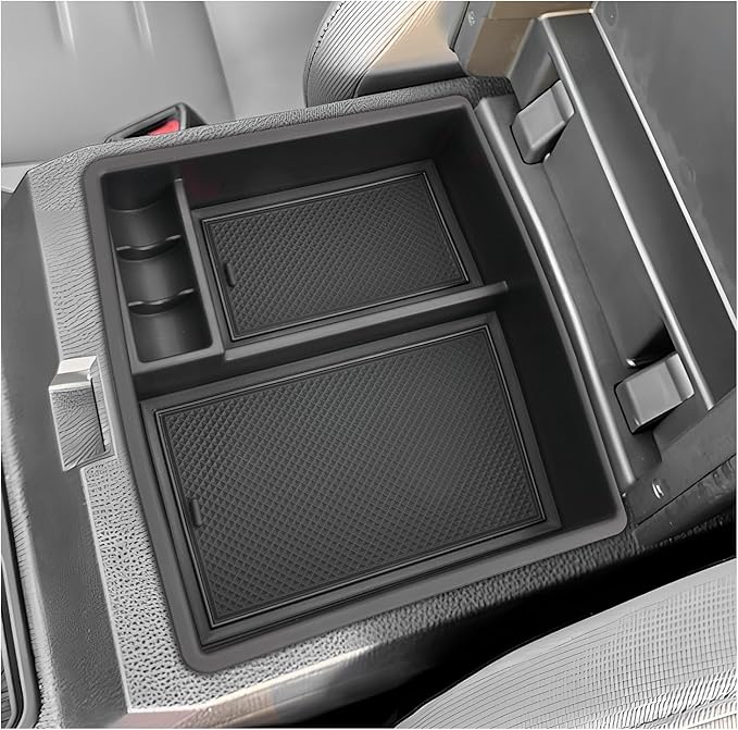 SXCY for 2024 2025 2026 Toyota Tacoma Center Console Organizer for 2024 2025 2026 Toyota Tacoma Accessories Console Tray 2024-2026 Tacoma Console Organizer 2024-2026 Tacoma Limited Accessories Black