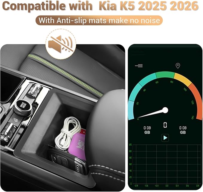 YEE PIN 2025 K5 Center Console Organizer for 2025 2026 Kia K5 Center Console Tray Middle Console Storage Insert Tray Arm Rest Organizer for Kia K5 Accessories
