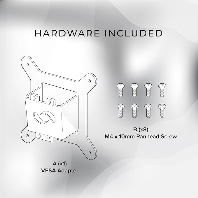 HumanCentric VESA Mount Adapter Compatible with Samsung Odyssey OLED G8 Monitors S34BG850SN and S34DG856SN, Works with G8 34-inch, Mount on a Monitor Arm 100x100m Pattern