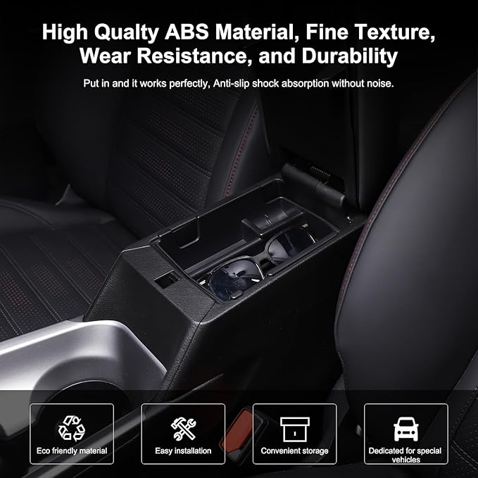 TOYCIDFG Center Console Armrest Box Organizer Tray Insert Compatible with Alfa Romeo Tonale, Car Interior Organization Accessories