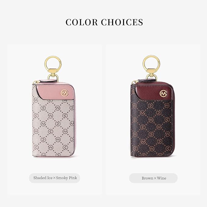 GOLF SUPAGS Women PVC Leather Car Key Chain Card Holder Wallet Pouch 6 Hook Snap Closure keys Money Organizer Case | Card Holder, 6 Hook, Snap Closure, keys, Money Organizer, Case
