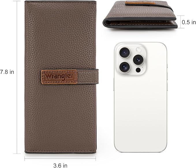 Montana West X Wrangler Wallets Women RFID Blocking Bifold Wallets, Card Cases & Money Organizers Clutch Wallet