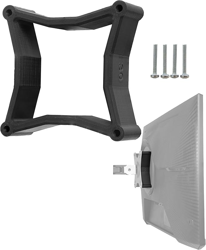 3IDEE Universal VESA Spacer Compatible with Many Samsung, HP, MSI Monitors (Samsung Odyssey G95C & More) - 30mm Distance - Monitor Mount Adapter (100x100mm)