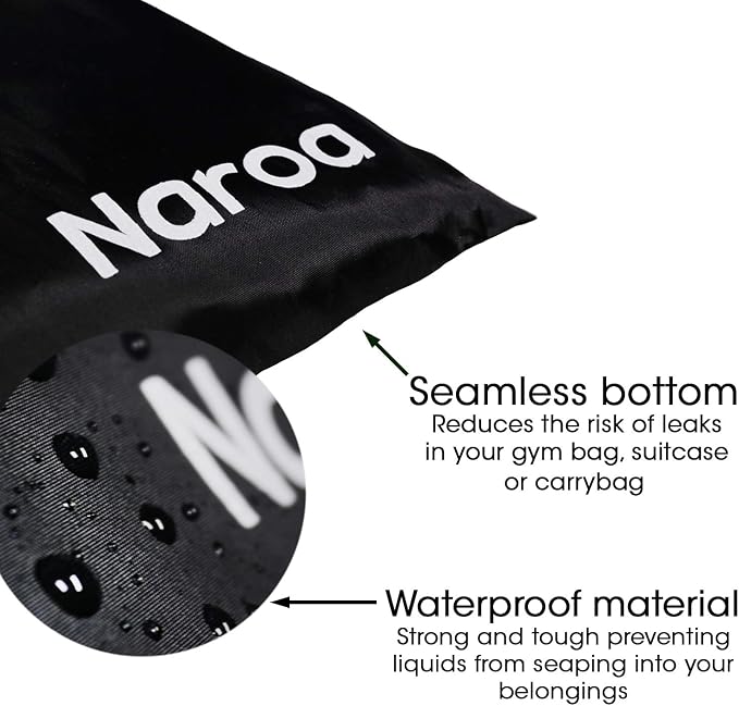 Naroa Waterproof Multifunctional Toiletry Shower Bag for Gym, Travel, Business and Foldable Portable Hanging Bathroom Mesh Caddy with Wet & Dry Storage Suction Hook Tote for Men Women