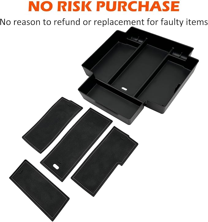 JOJOMARK Center Console Organizer Accessories fits for 2021-2024 GMC Yukon Chevy Tahoe Suburban（ Only Fit for Power Sliding Console）（not for 2025 Models）