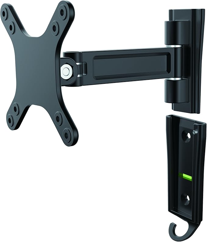 StarTech.com Monitor Wall Mount - Single Swivel - Supports Monitors 13??to 34??- VESA Monitor Wall Mount Bracket - Black (ARMWALLS)