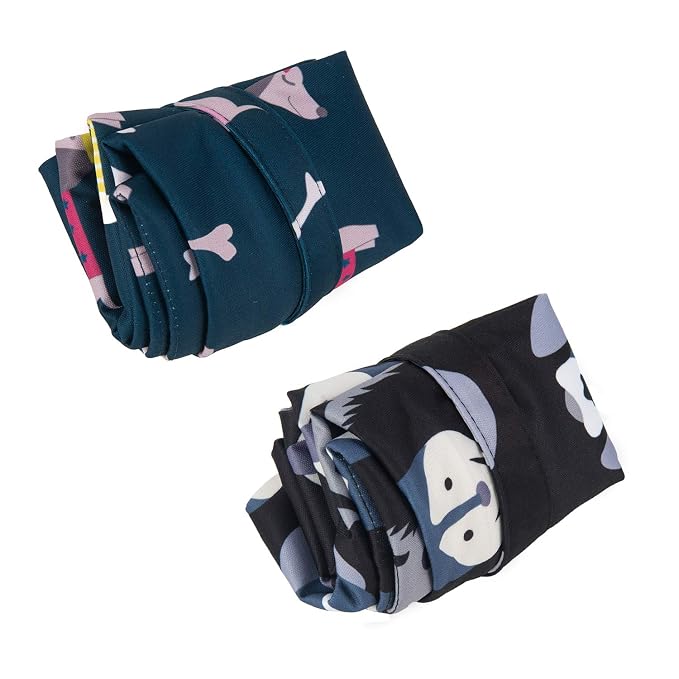 ALVABABY 2pcs Cloth Diaper Wet Dry Bags Waterproof Reusable with Two Zippered Pockets Travel Beach Pool Daycare Soiled Baby Items Yoga Gym Bag for Swimsuits or Wet Clothes L93107