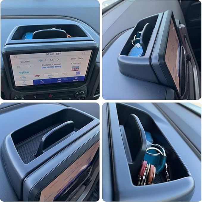 Carwiner Center Console Dash Storage Tray for 2021-2024 Ford Bronco Sport CX430 Console Dashboard Organizer with Cellphone Holder Storage Box Insert Accessories