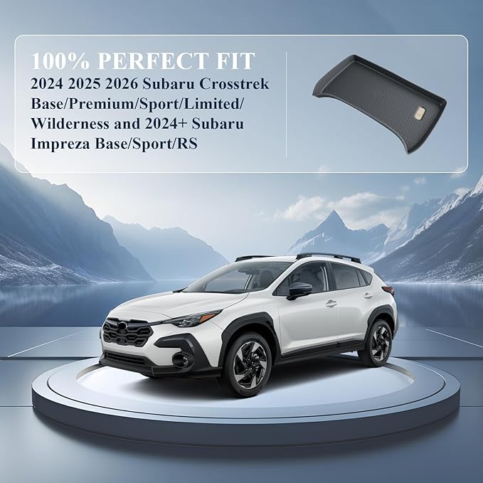 BIBIBO 2025 2026 Crosstrek Center Console Wireless Charging Mats for 2023-2026 Subaru Crosstrek&2024 2025 2026 Subaru Impreza Console Insert Charging Mats Crosstrek 2024 2025 2026