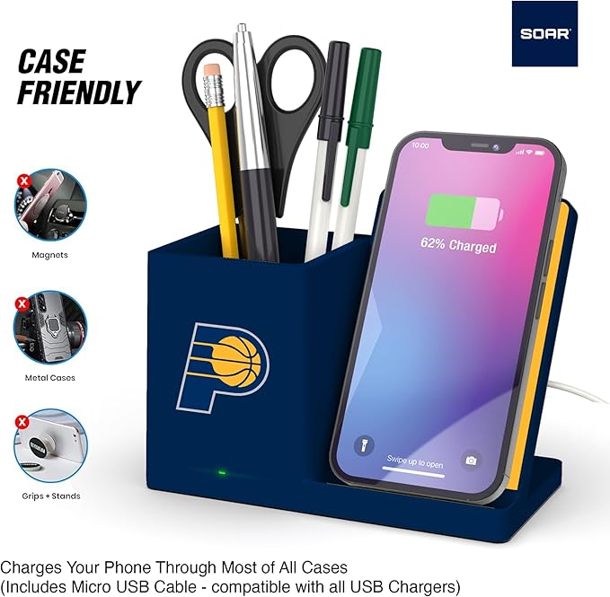 ?ŽSOAR Wireless Charger and Desktop Organizer