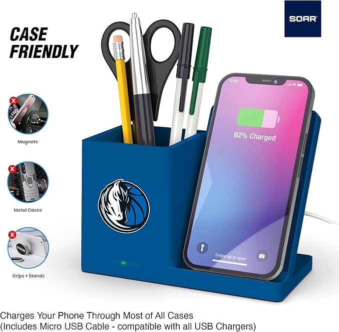 ?ŽSOAR Wireless Charger and Desktop Organizer