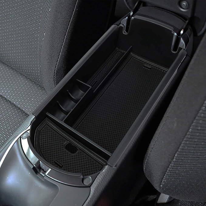 DNA MOTORING ZTL-Y-0005 Center Console Armrest Organizer Tray [for 18-19 C-HR],Black