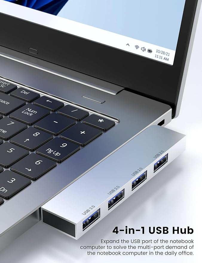 USB Hub 2Pack Right Model, Fidioto 4 Port USB Adapter(1 * 3.0 Port, 3 * 2.0 Port), Laptop, iMac Pro, MacBook Air, Mac mini/Pro, Notebook PC, USB Flash Drives and Mobile HDD Etc.