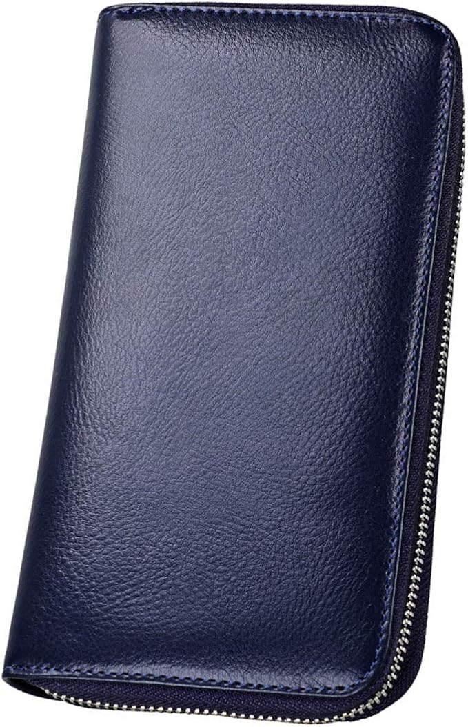 Women 36 Slots RFID Blocking Card Holder Large Long Leather Zipper Organizer Accordion Wallet