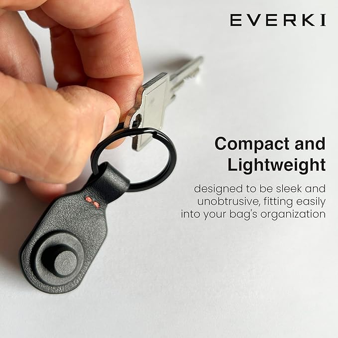 EVERKI Quick-Release Leather Keychain – Magnetic One-Hand Detachable Keychain, Secure Quick-Release Key Ring for Backpacks – Compact & Lightweight Design, Ideal Gift for Business Commuters & Travelers