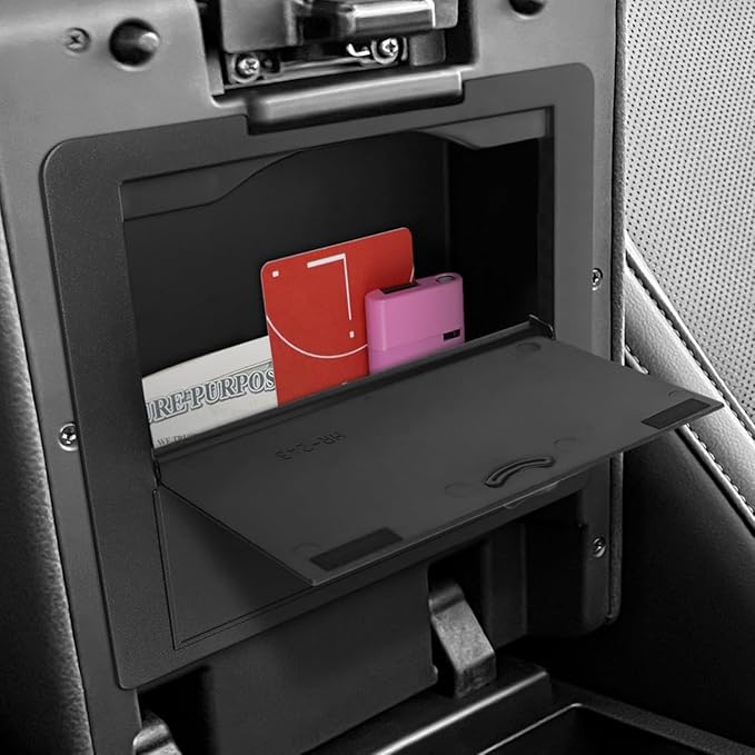 YOJOJOCO 2PCS Center Console Organizer Compatible with Toyota Tacoma 2024 2025 2026 Accessories Armrest Hidden Secondary Storage Box Handrail Platform Storage