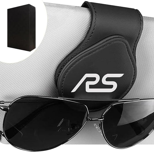 Sunglasses Holder Suit for Chevy Camaro RS Car Sun Visor Magnetic Leather Glasses Sunglass Clip Eyeglasses Mount for Car Accessories RS Owners