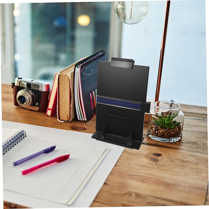 Book Stand with Adjustable Angle Portable Reading Holder for Students and Professionals and Design for Home and Office Use