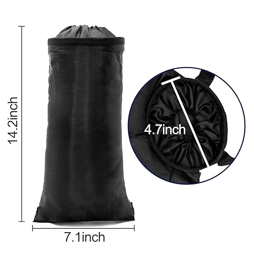 2 Pcs Car Trash Bag Car Trash Can Hanging Back Seat Car, Car Garbage Bag with Storage Pockets, Washable Eco-Friendly Car Garbage Can for Outdoor Traveling & Home Use (Black)