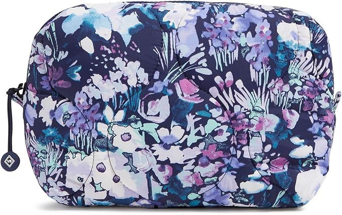 Featherweight Medium Cosmetic Makeup Organizer Bag, Artist's Garden Purple, One Size