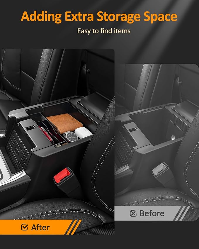 CDEFG for Ford Explorer Accessories 2020-2025 Center Console Organizer Tray Armrest Storage Box Insert (Organizer Tray for Explorer 2020-2024)