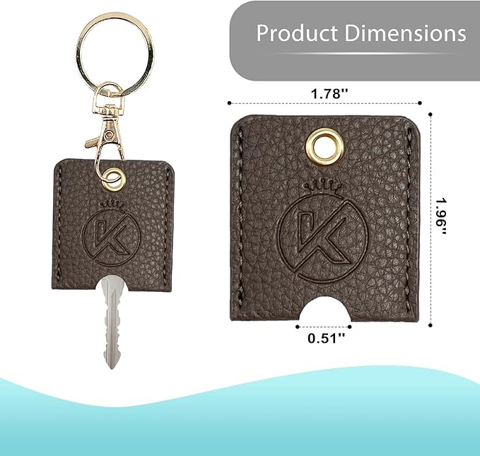 Soft Leather Key Sleeve, 3pcs Keychain Key Fod, Protector for Broken Car Keys