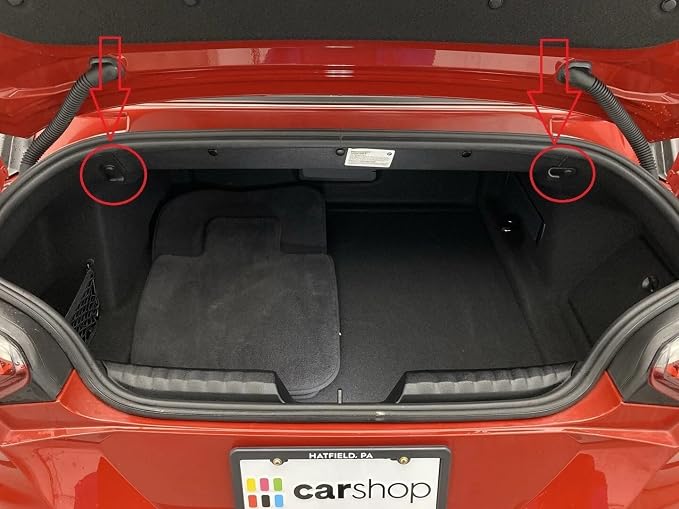 Rear Trunk Organizer Cargo Net for BMW Z4 2019-2026 – Envelope Style Cargo Net for Convertible – Premium Mesh Elastic Car Trunk Organizer Vehicle Carrier Storage–Compatible with BMW Z4