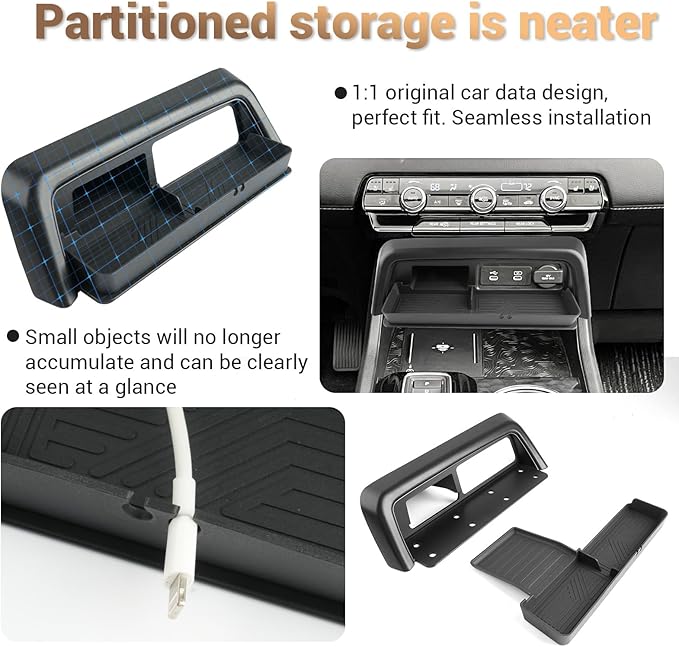 YEE PIN 2026 Passport Center Console Organizer Coin Tray for 2026 Honda Passport Center Console Tray Middle Console Storage Insert Dash Cubby Organizer for 2026 Honda Passport Accessories