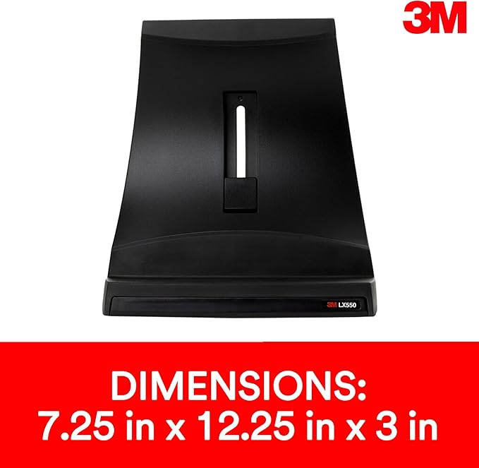 3M Vertical Notebook Computer Riser With Cable Management, 9" X 12" X 6.5" To 9.5", Black/charcoal Gray, Supports 20 Lbs