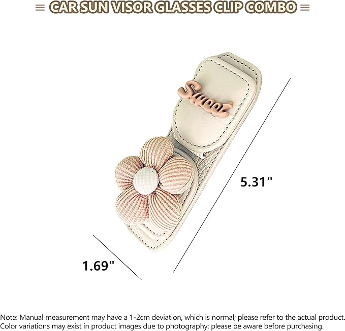 Car Sunglasses Holder Eyeglass Clip with Sun Visor Storage for Cards Magnetic Eyewear Clamp Car Decor