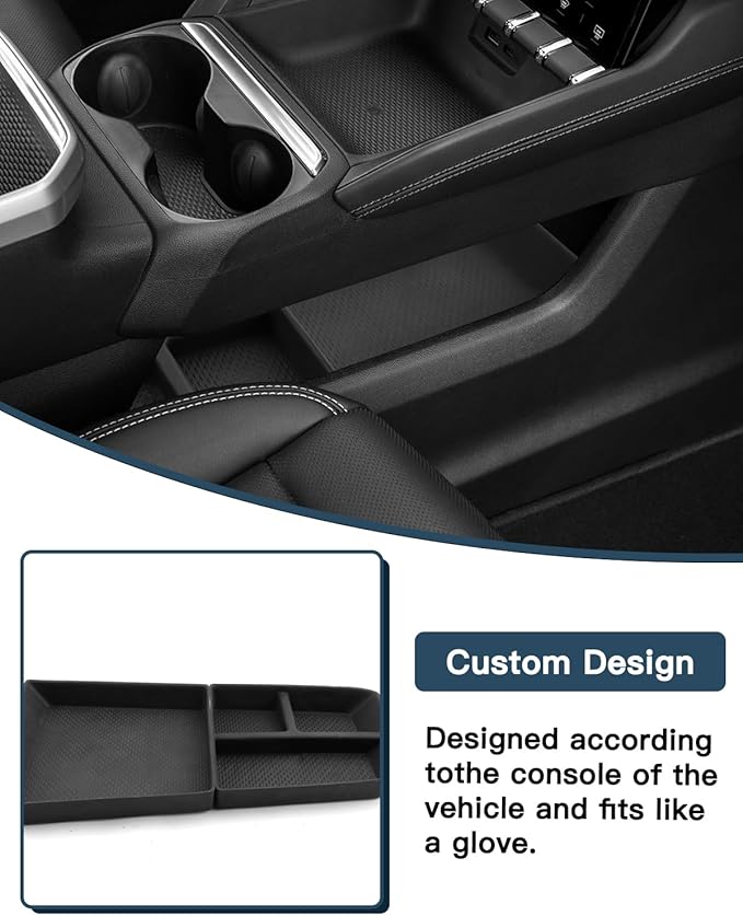Ruiya 2026 Terrain Lower Console Organizer for GMC Terrain 2026 Accessories ABS Material Split Under Console Organizer Compatible with 2025 2026 GMC Terrain Elevation/AT4/Denali (2Packs)