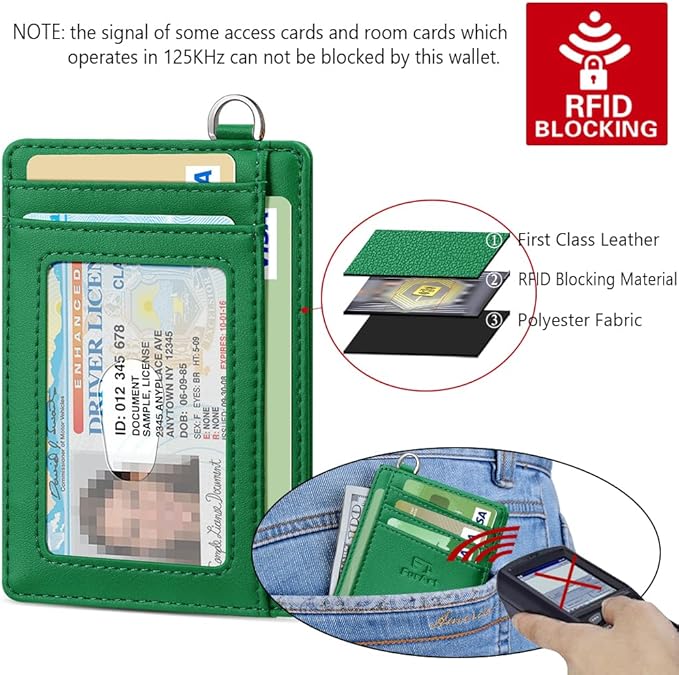 FurArt Slim Minimalist Wallet, Front Pocket Wallets, RFID Blocking, Credit Card Holder for Men