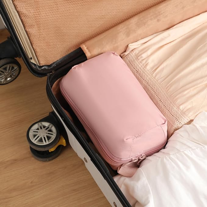 Makeup Bag for Travel Medium Cosmetic Case for Women Large Capacity Portable Zipper Cosmetic Organizer with Compartments