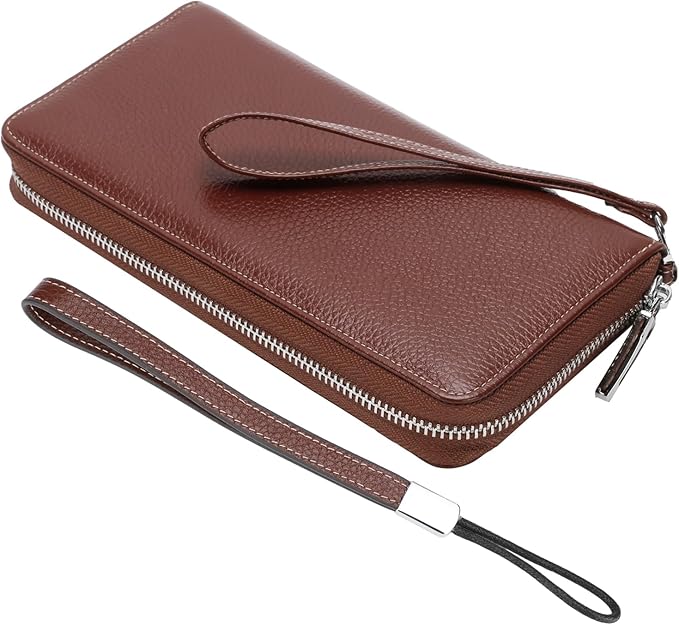Lavemi Small Compact Women Wallet RFID Blocking Genuine Leather Bifold Purse with ID Windows