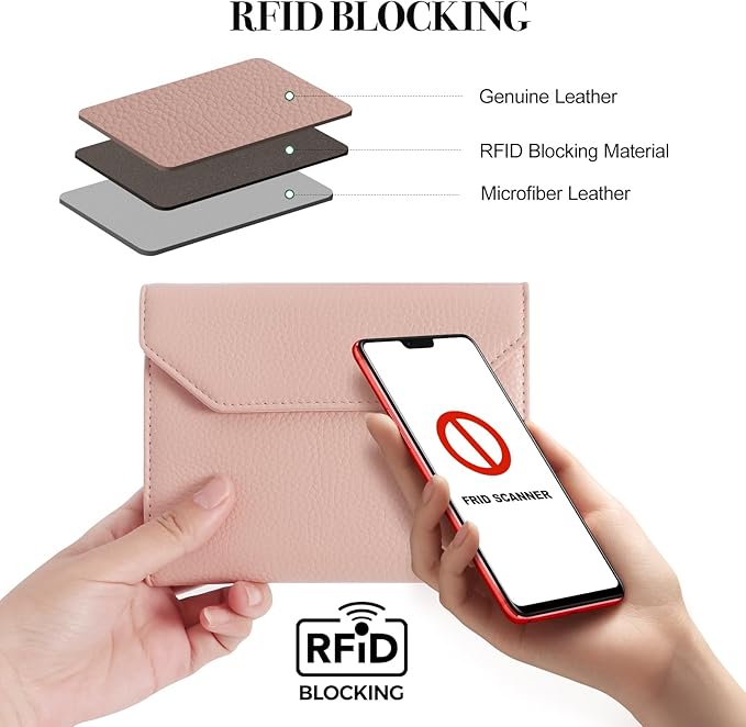 WHHMK Passport Holder for Travel,Rfid Passport Holder Protect Your Card Security,Passport Book Holder for Women,Travel Wallet with Cards & Pen Slots,Boarding Pass,Zipper Cash Pocket (Pink)
