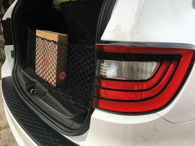 Trunk Organizer Cargo Net for Dodge Durango 2011–2025 – Envelope Style Cargo Net for SUV – Premium Mesh Elastic Car Trunk Organizer Vehicle Carrier Storage – Compatible with Durango