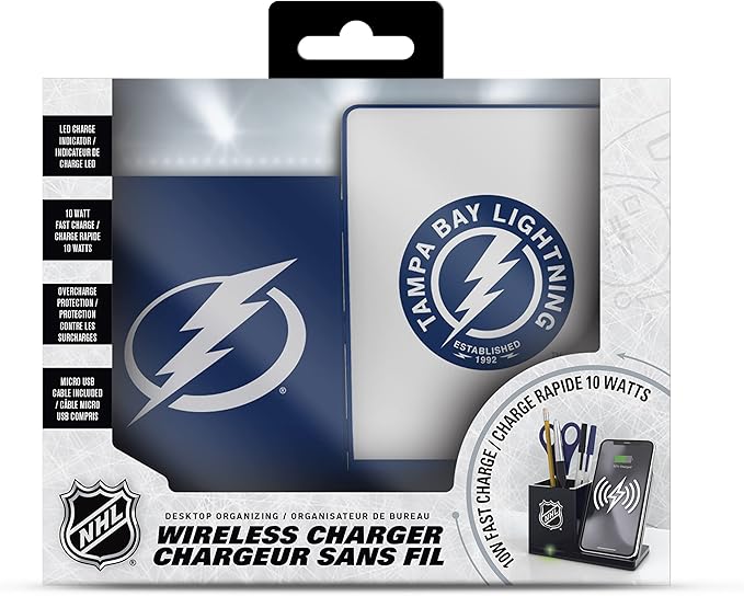 SOAR NHL Wireless Charger and Desktop Organizer